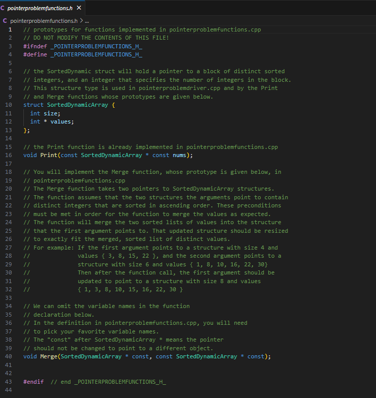 IN VISUAL STUDIO CODE ( C + + ) Deliverable: