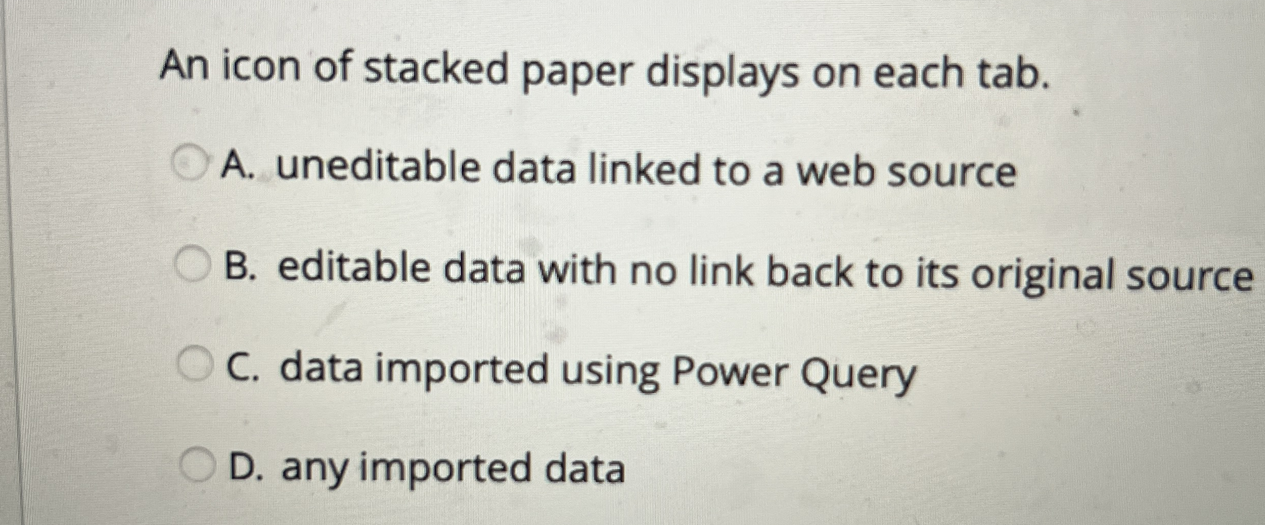 An icon of stacked paper displays on each tab. A