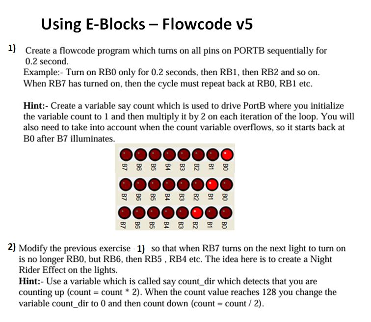 Using E - Blocks - Flowcode v 5 Using E - Blocks