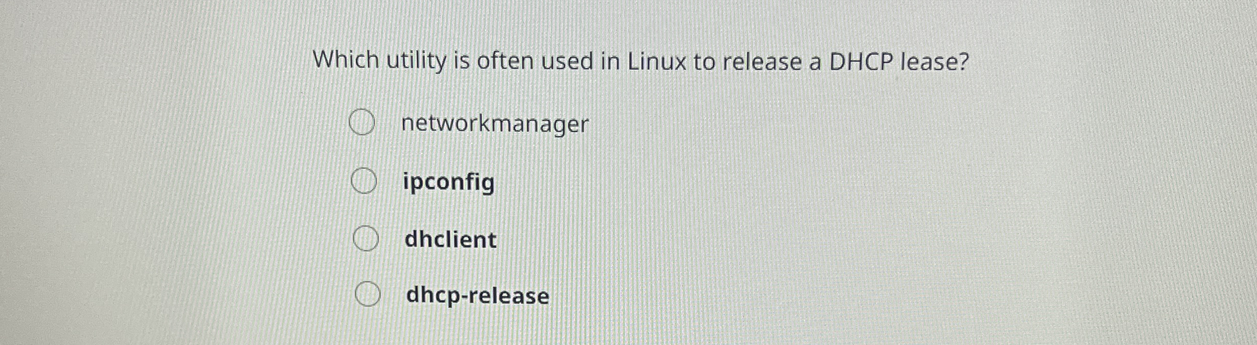 Which utility is often used in Linux to release a