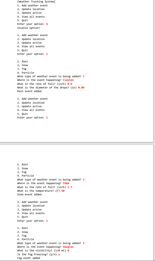 Help me in Java Requirements The features