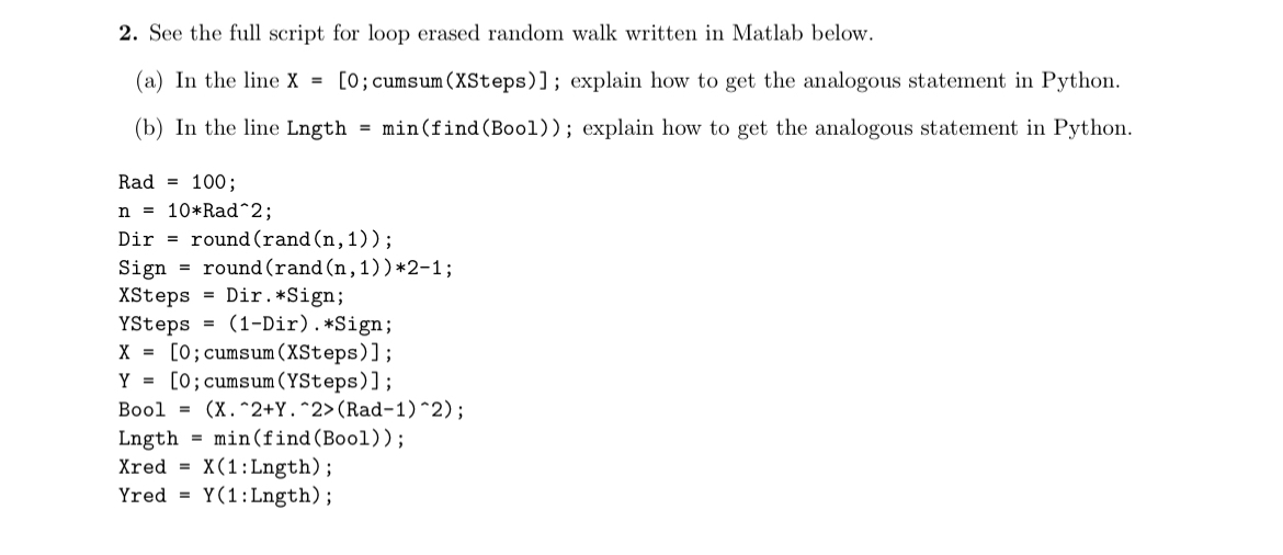 See the full script for loop erased random walk