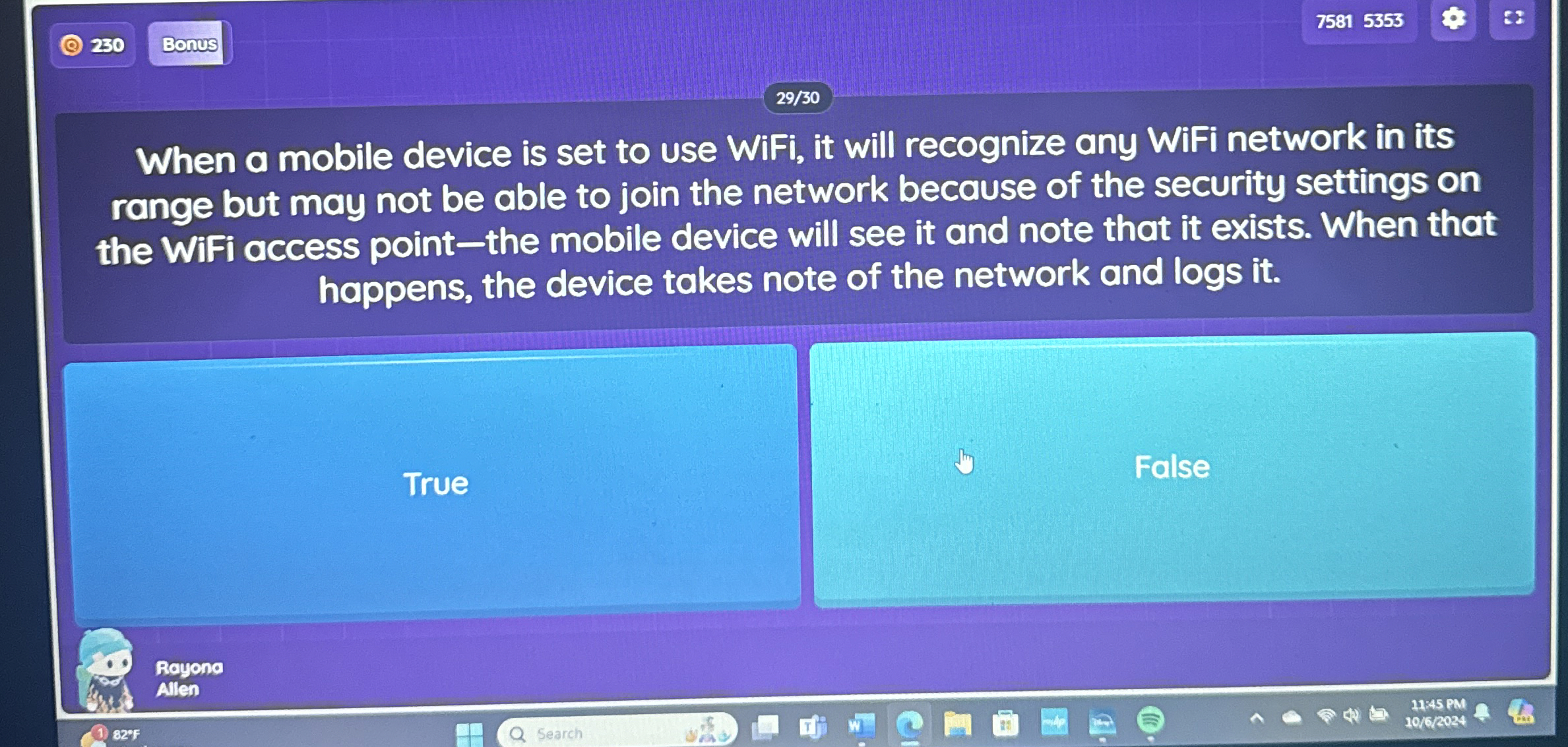 When a mobile device is set to use WiFi, it will