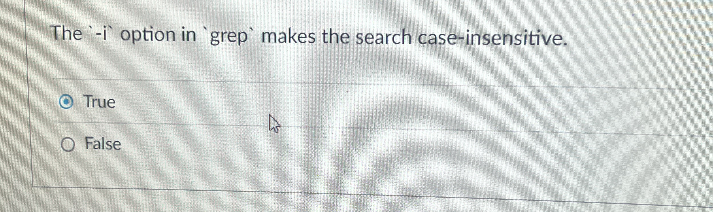The option in makes the search case -