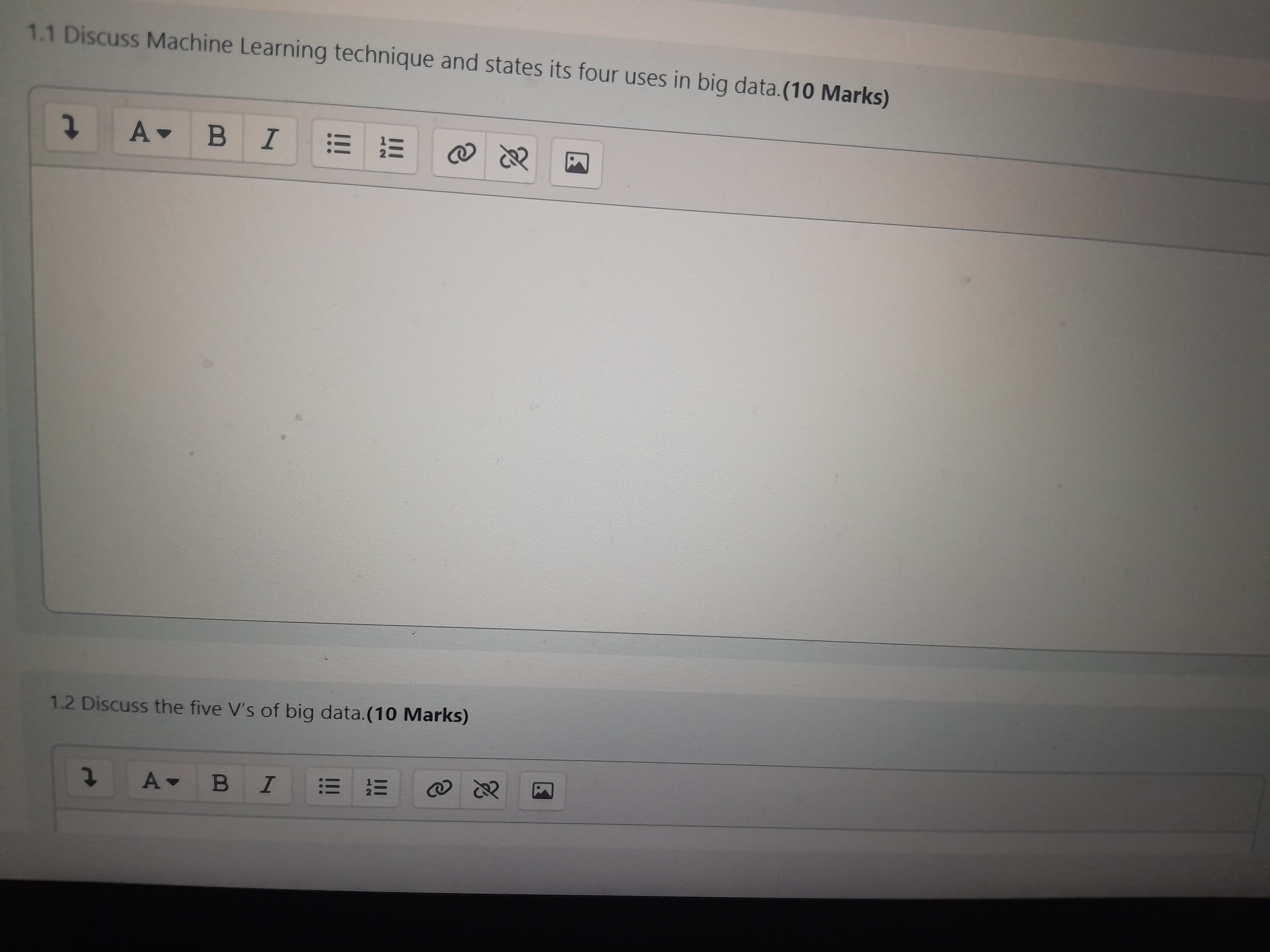 1 . 1 Discuss Machine Learning technique and