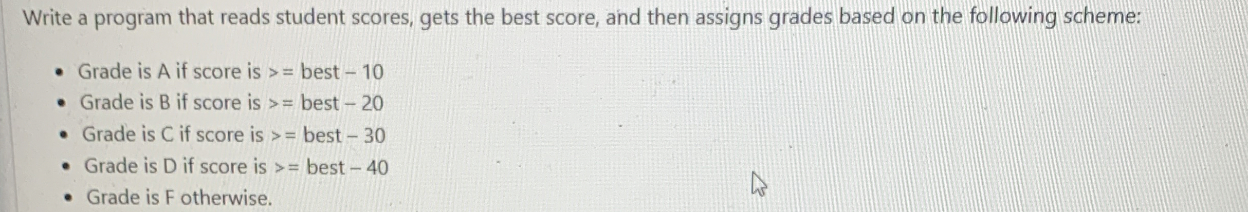 C + + please Write a program that reads student