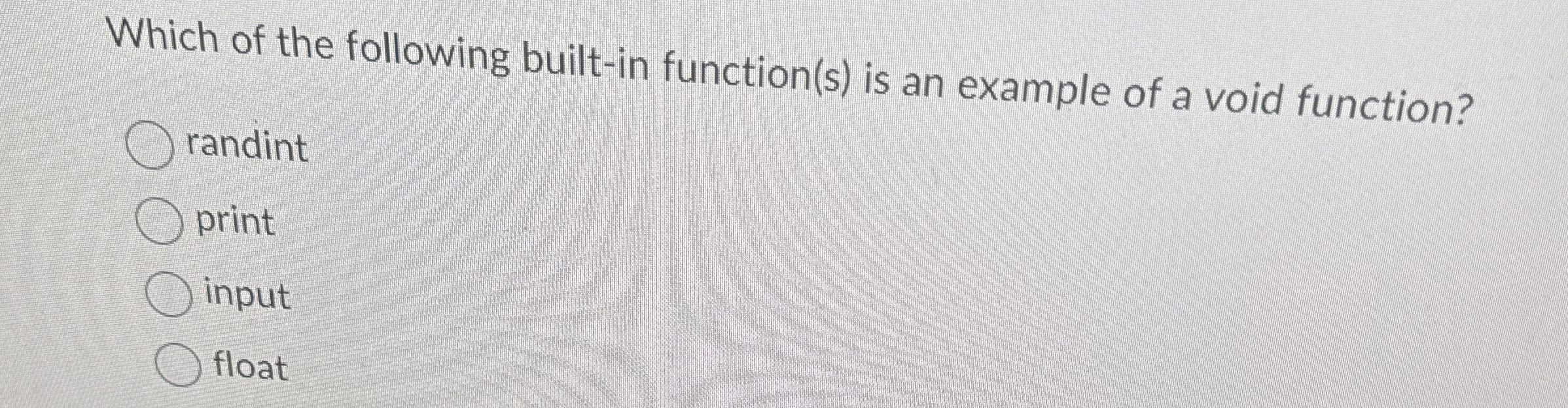 Which of the following built - in function ( s )