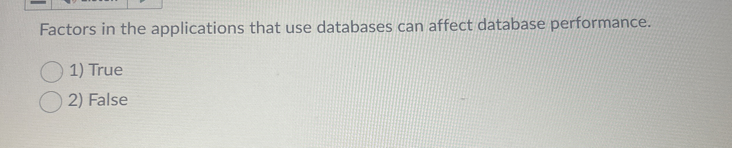 Factors in the applications that use databases