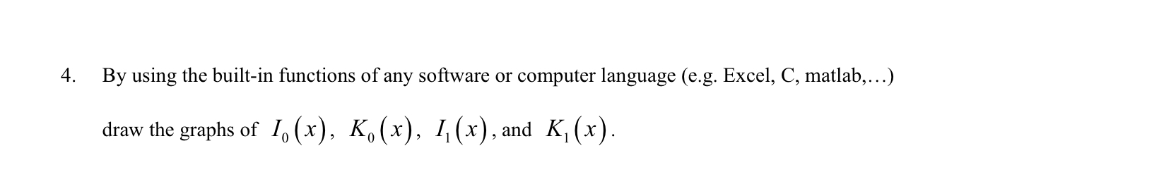 By using the built - in functions of any software