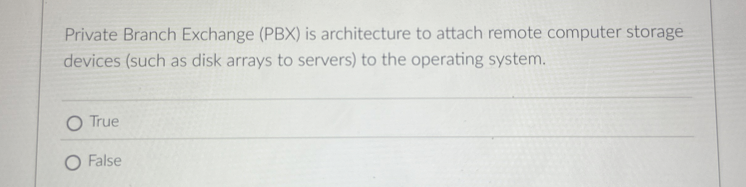 Private Branch Exchange ( PBX ) is architecture