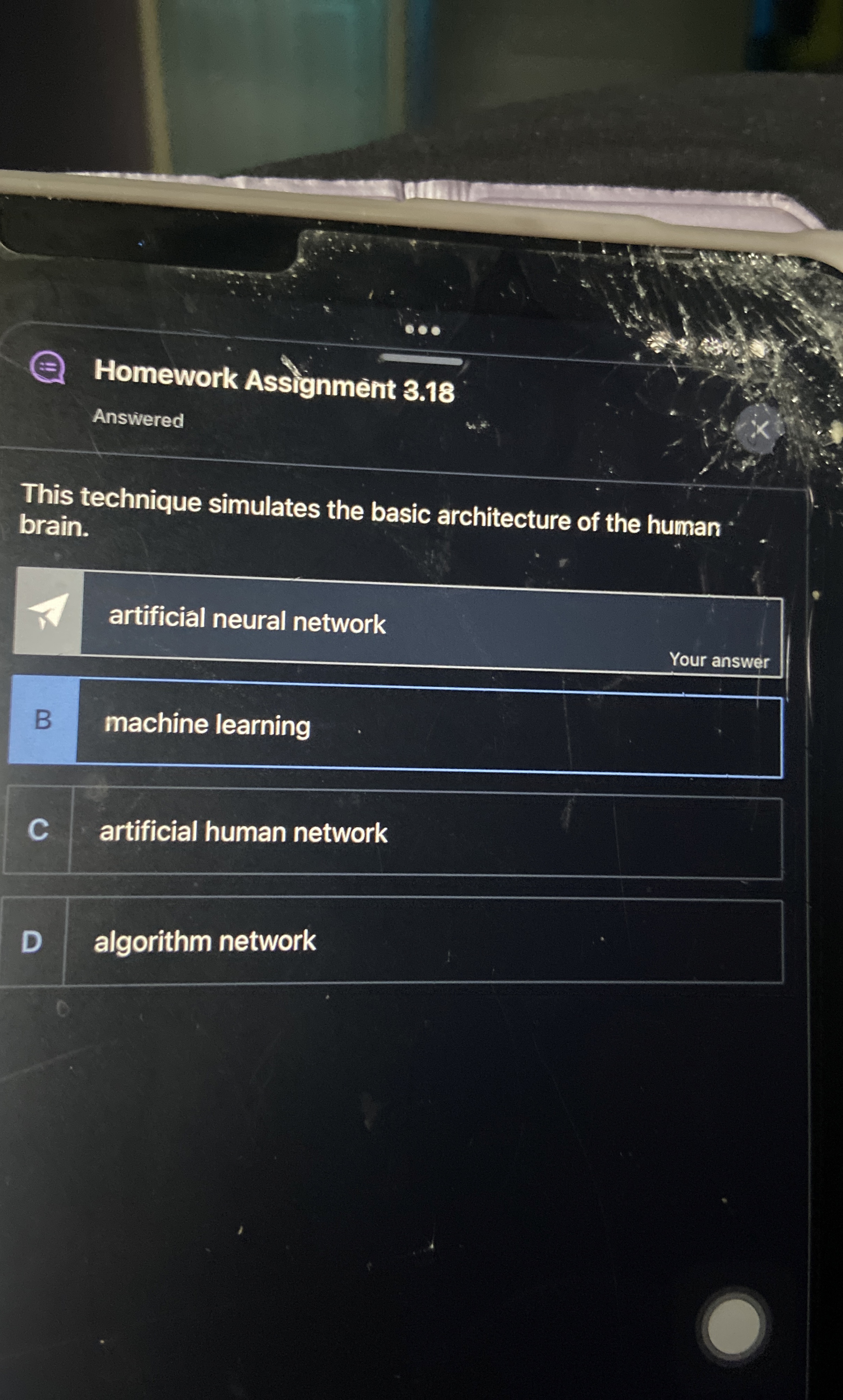 Homework Assignm nt 3 . 1 8 Answered This