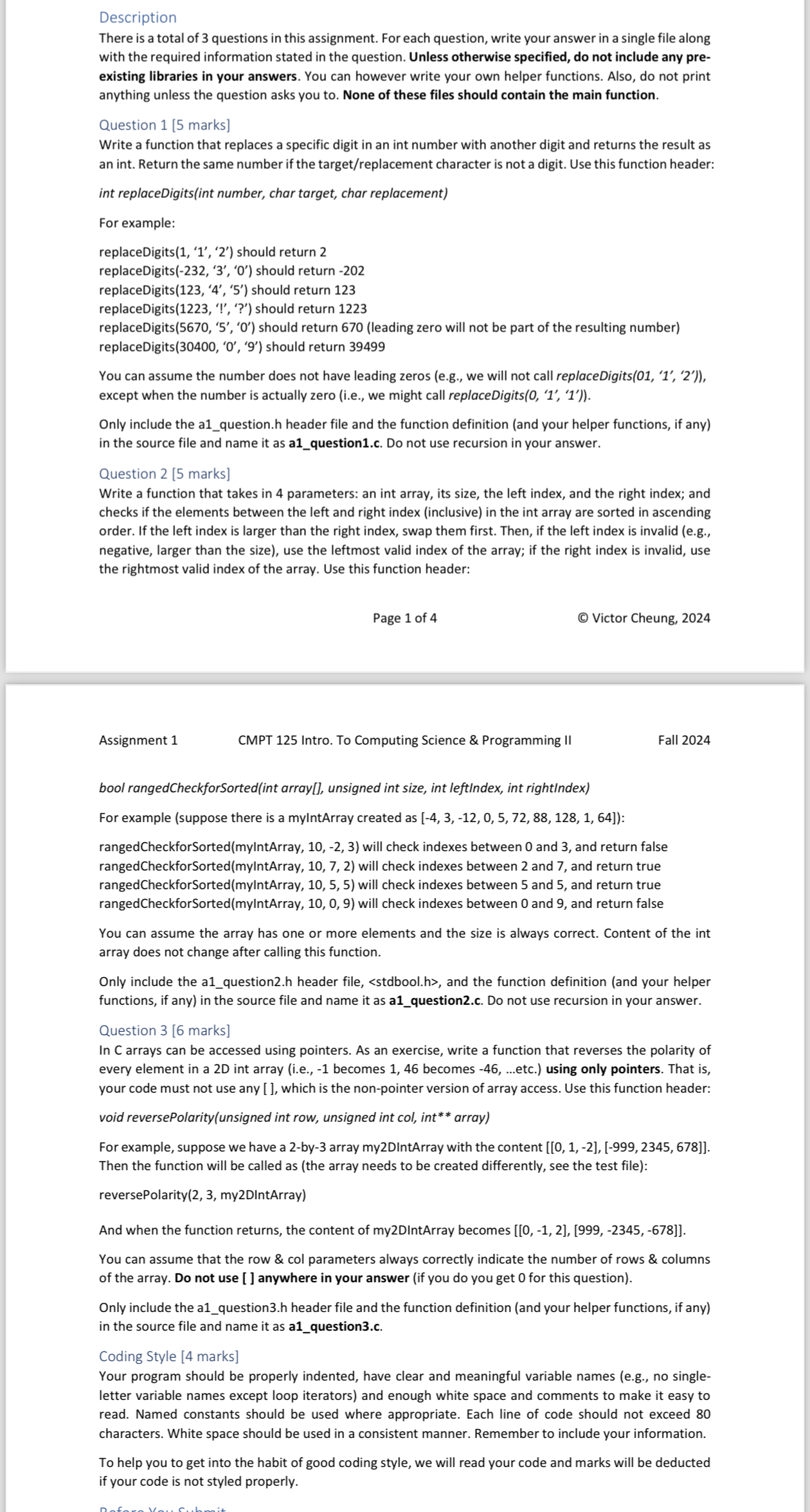 Using C + + Description There is a total of 3