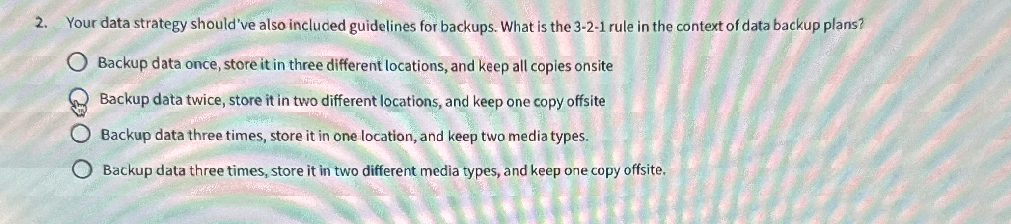 Your data strategy should've also included