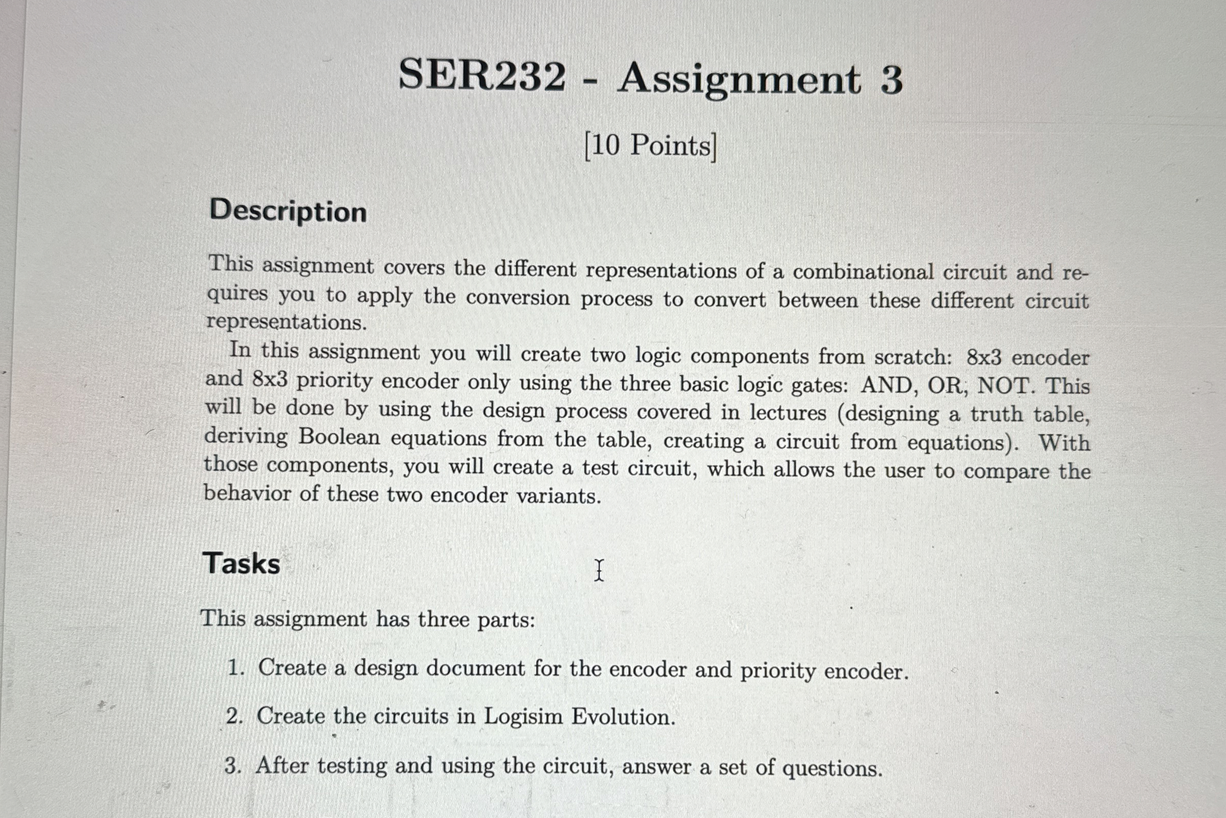SER 2 3 2 - Assignment 3 [ 1 0 Points ]