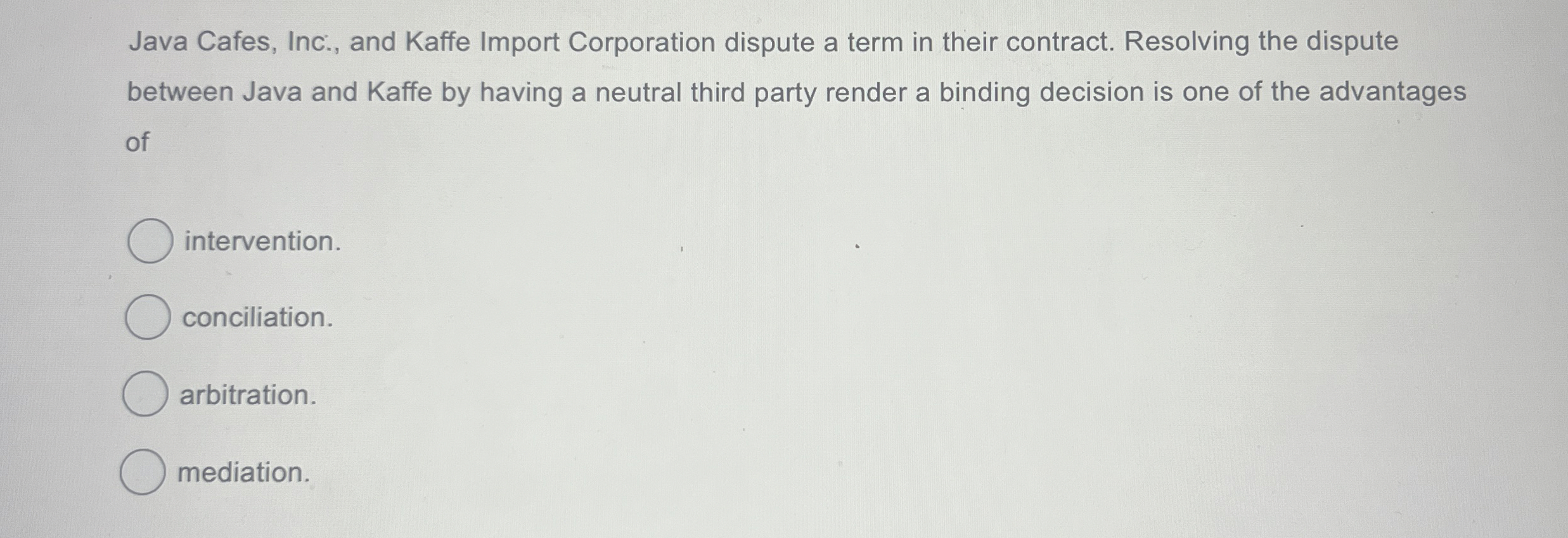 Java Cafes, Inc., and Kaffe Import Corporation