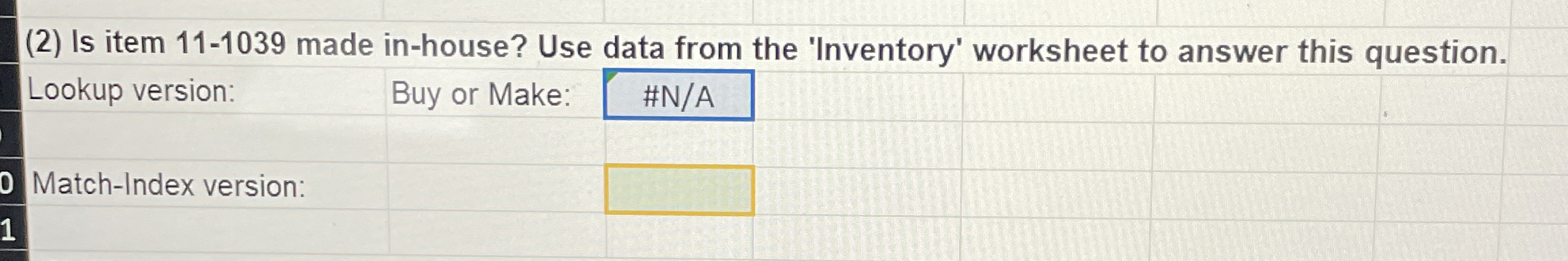 ( 2 ) Is item 1 1 - 1 0 3 9 made in - house? Use