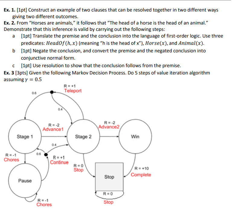 Ex . 1 . [ 1 pt ] Construct an example of two