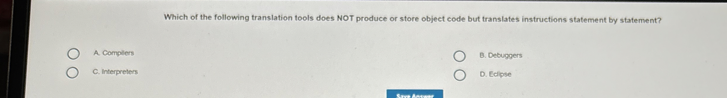 Which of the following translation tools does NOT