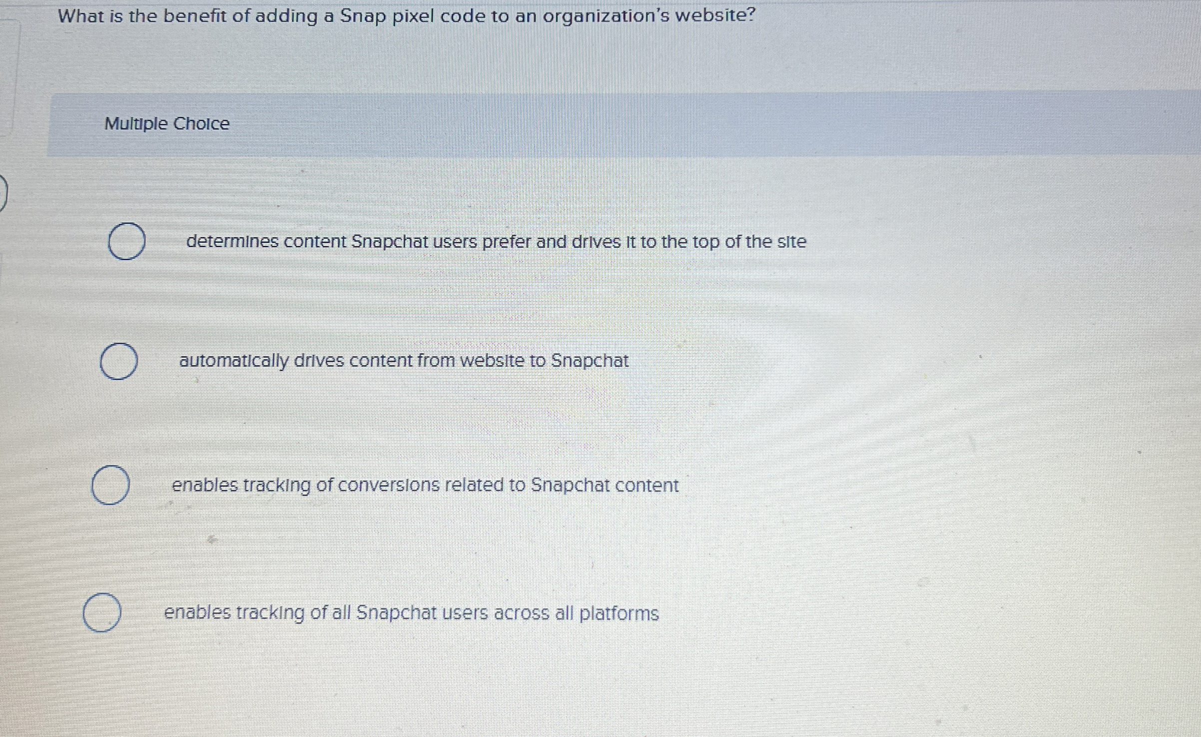 What is the benefit of adding a Snap pixel code