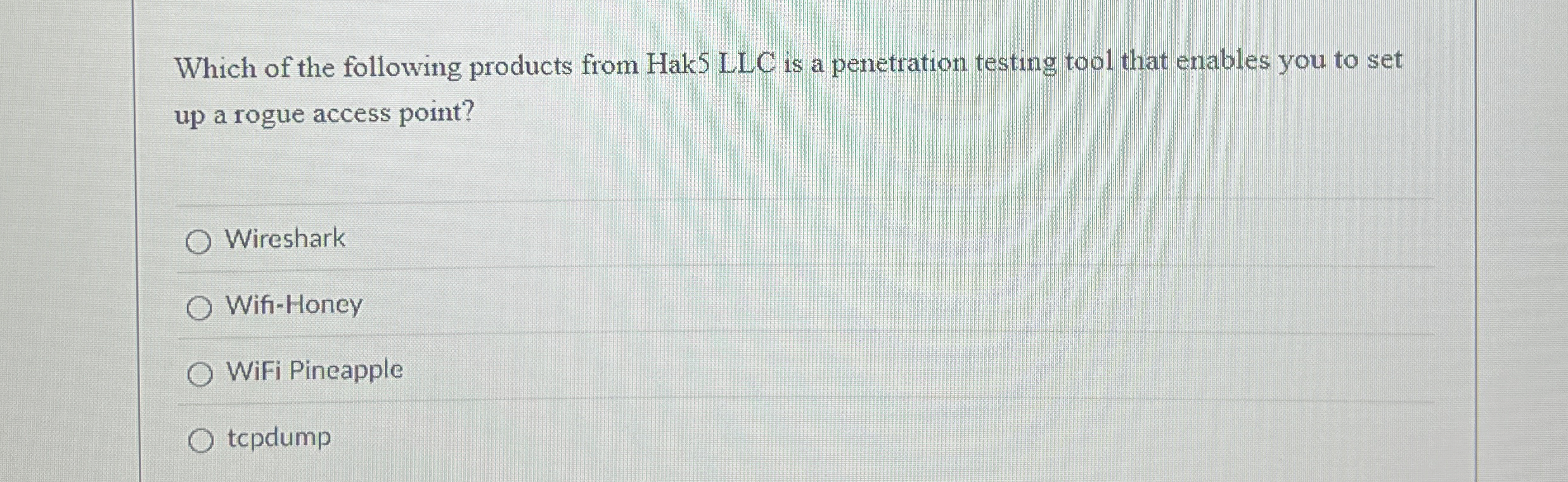 Which of the following products from Hak 5 LLC is
