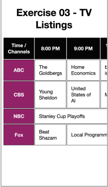 Recreate the following table below using HTML and