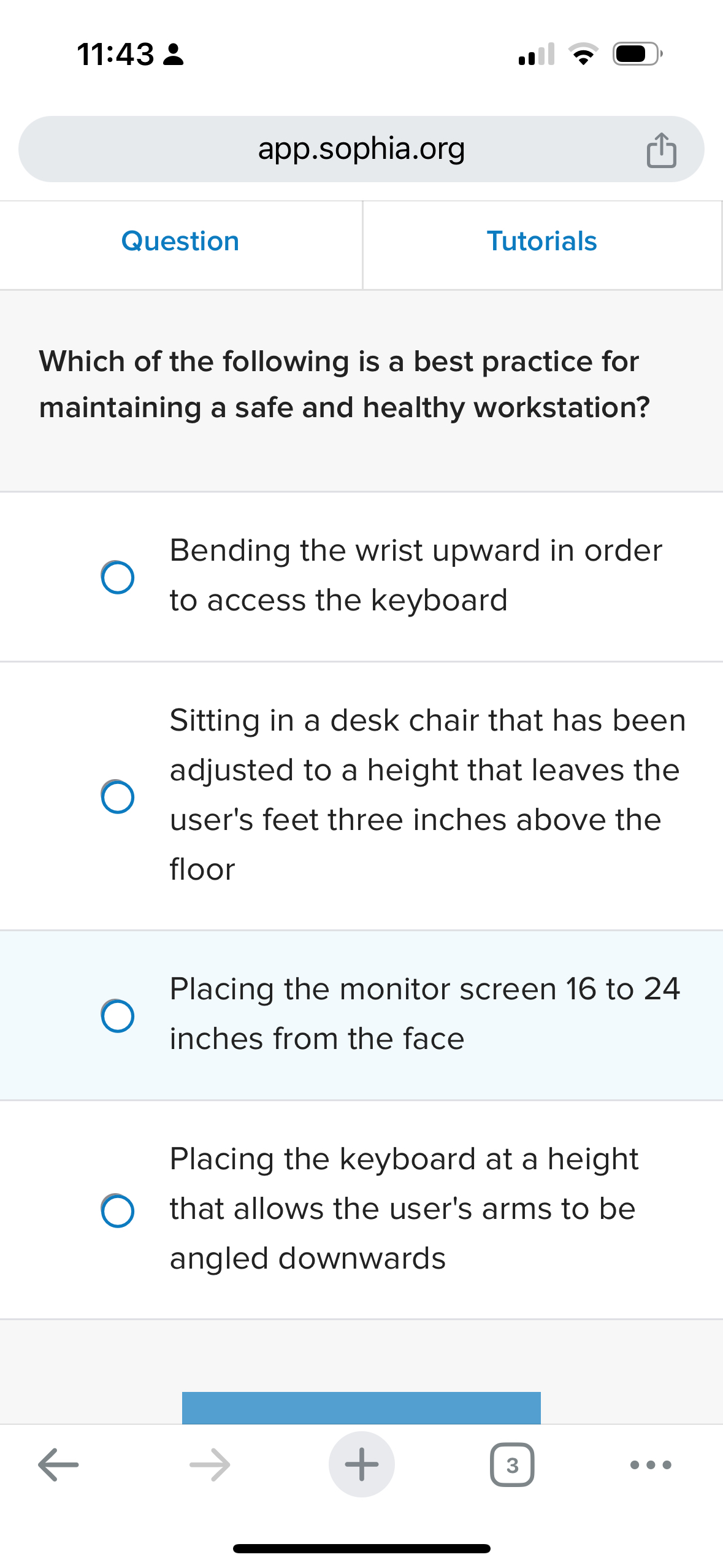 Question Tutorials Which of the following is a