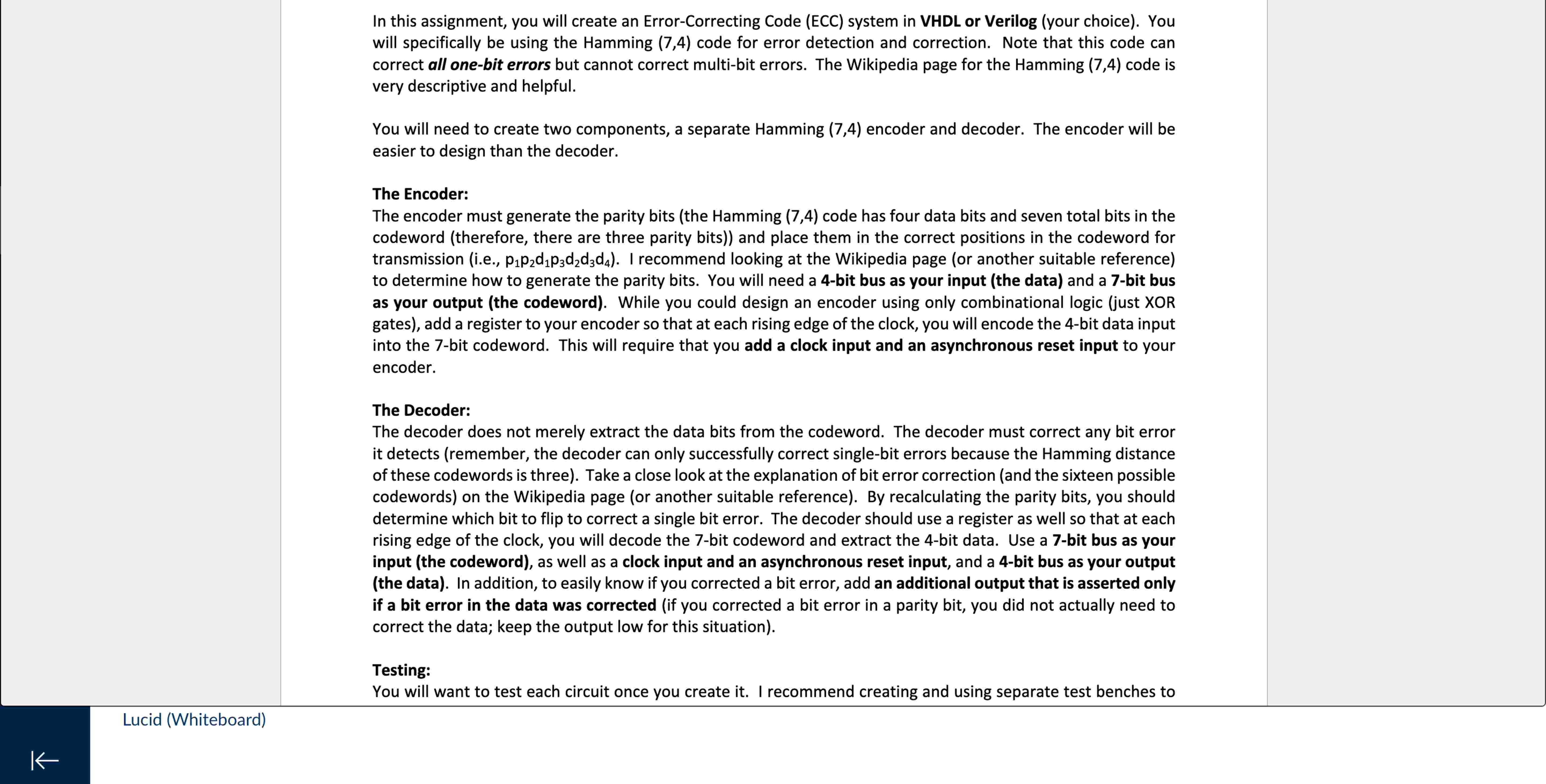 In this assignment, you will create an Error -