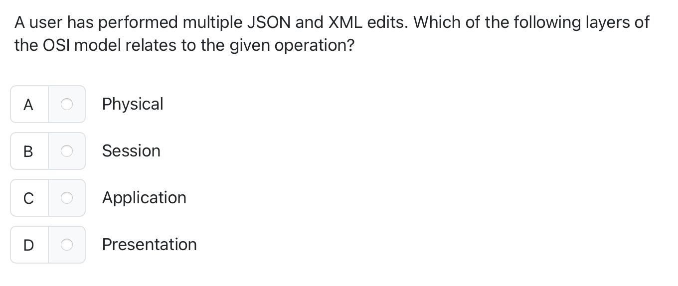 A user has performed multiple JSON and XML edits.