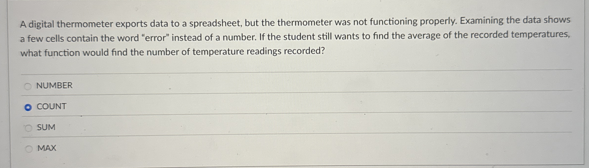 If the student still wants to find the average of