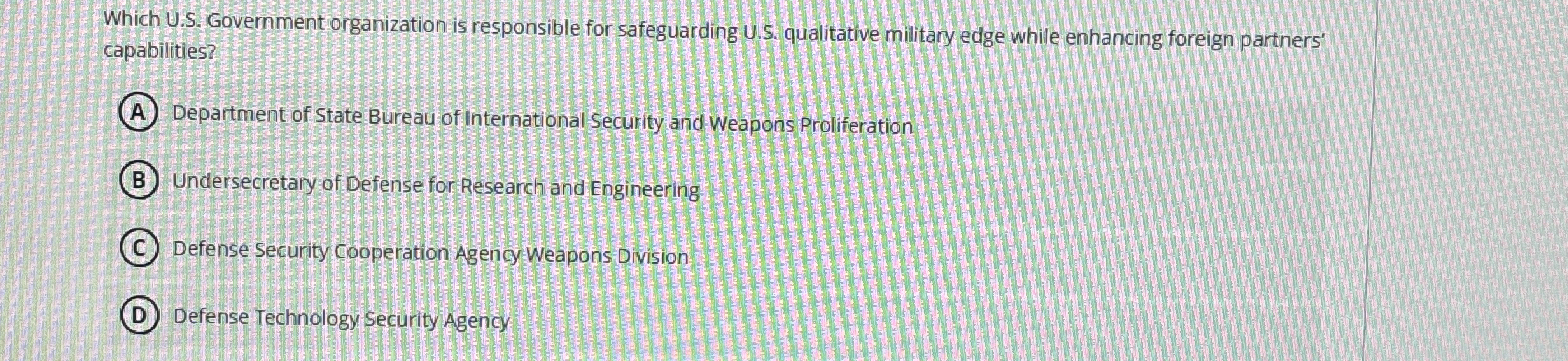 Which U . S . Government organization is