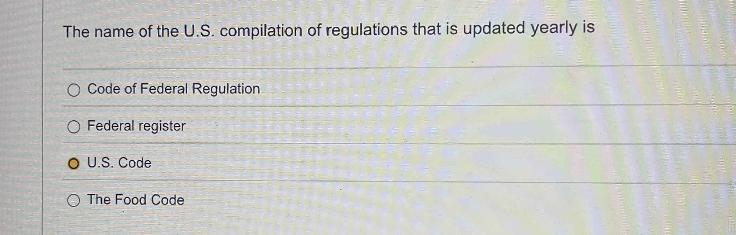 The name of the U . S . compilation of