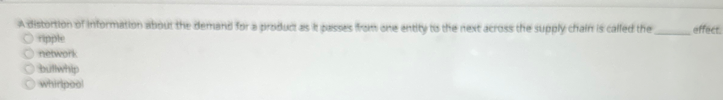 A cistortion of information about the demanid for