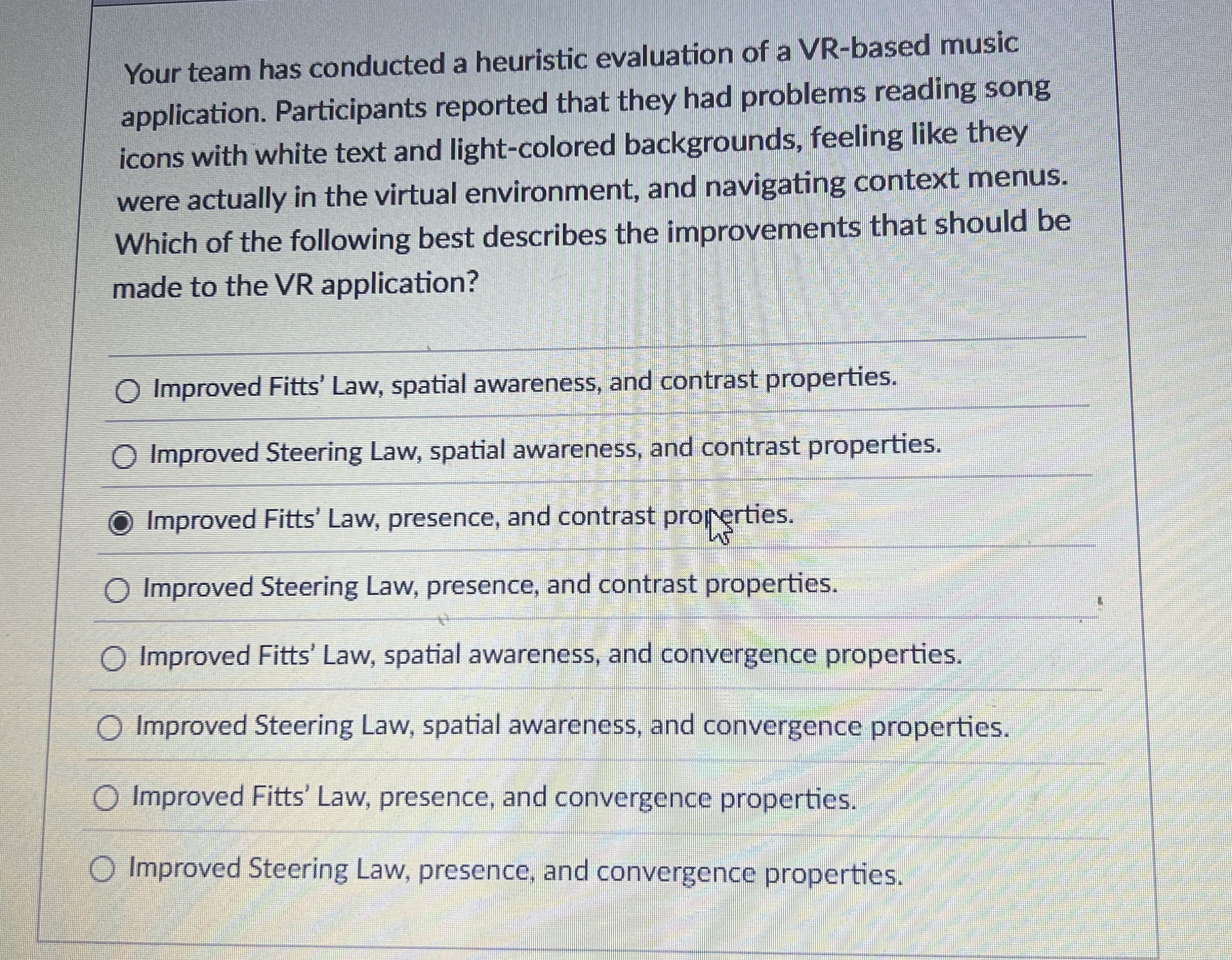 Your team has conducted a heuristic evaluation of