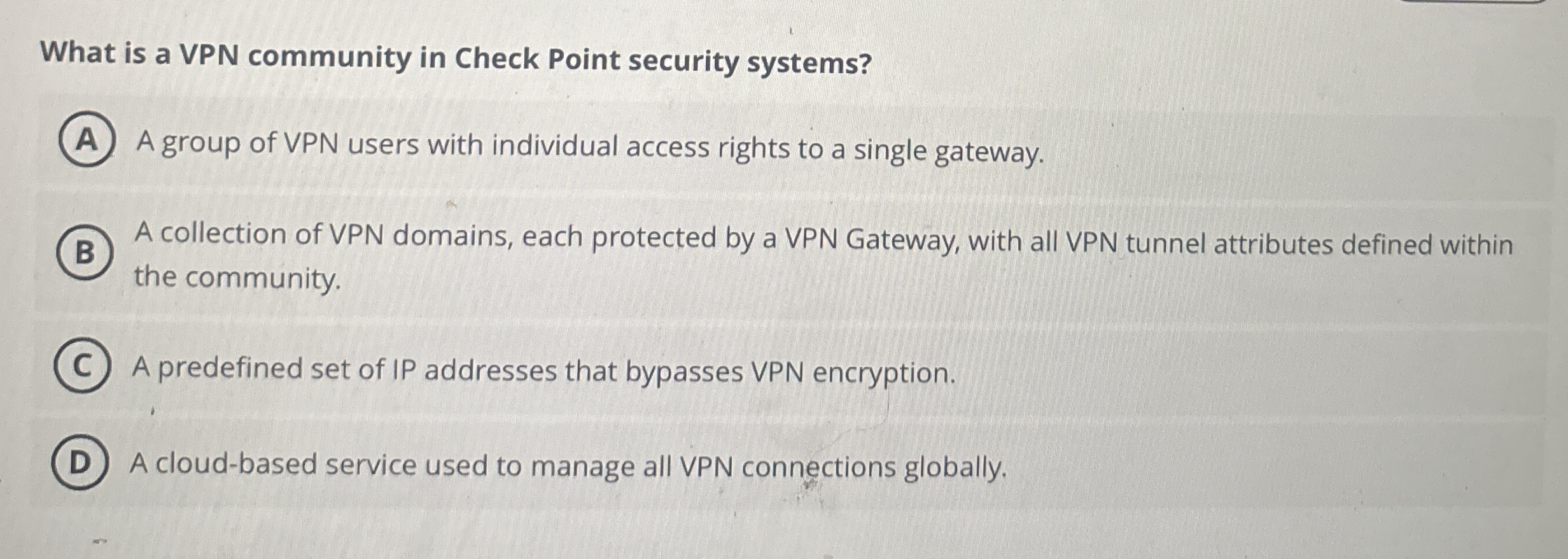 Where should the Cleanup rule be placed? At the