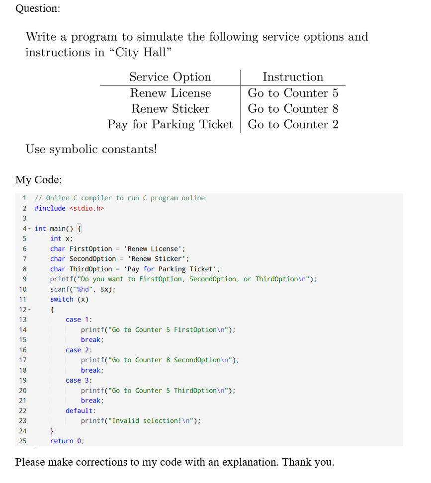 Question: Write a program to simulate the