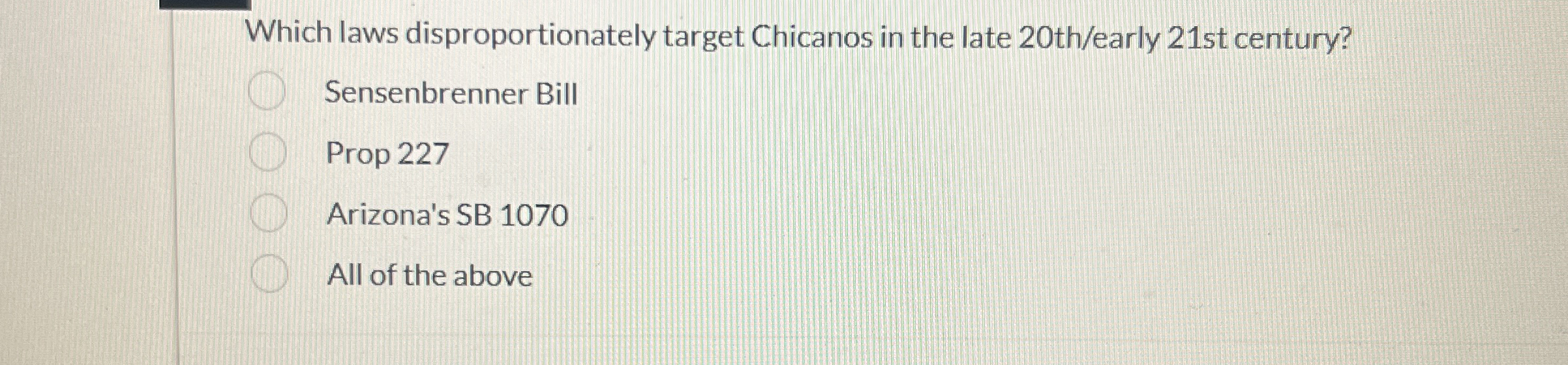 Which laws disproportionately target Chicanos in