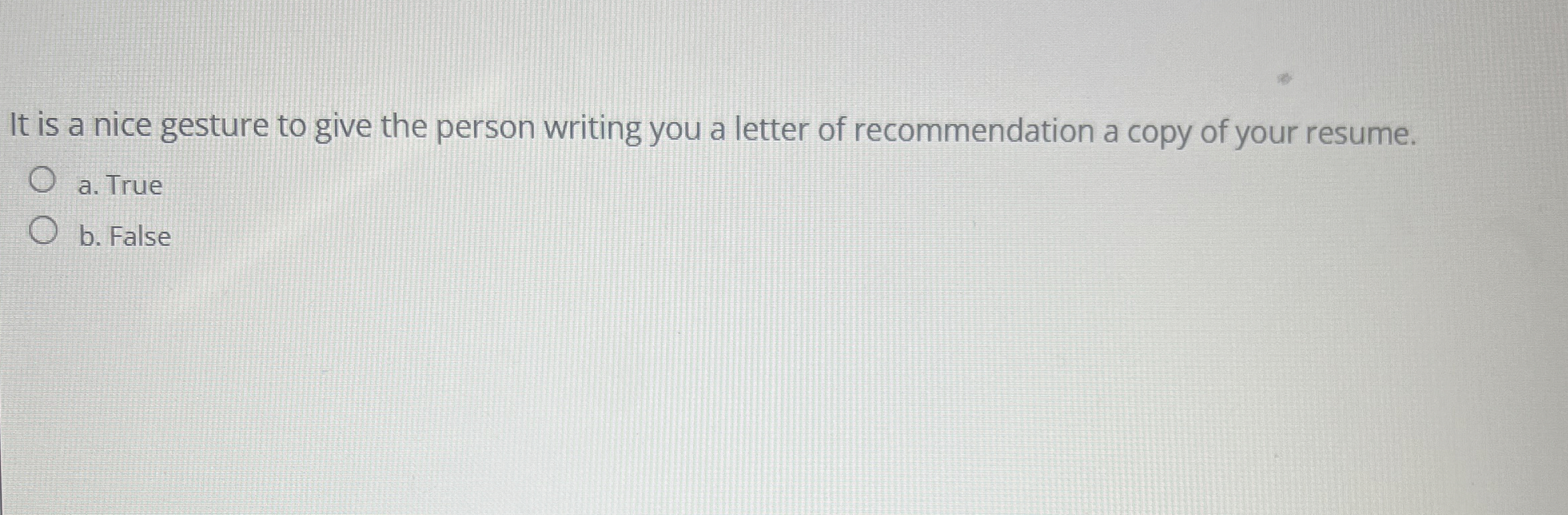 It is a nice gesture to give the person writing
