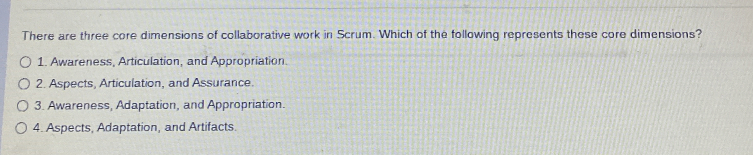 There are three core dimensions of collaborative