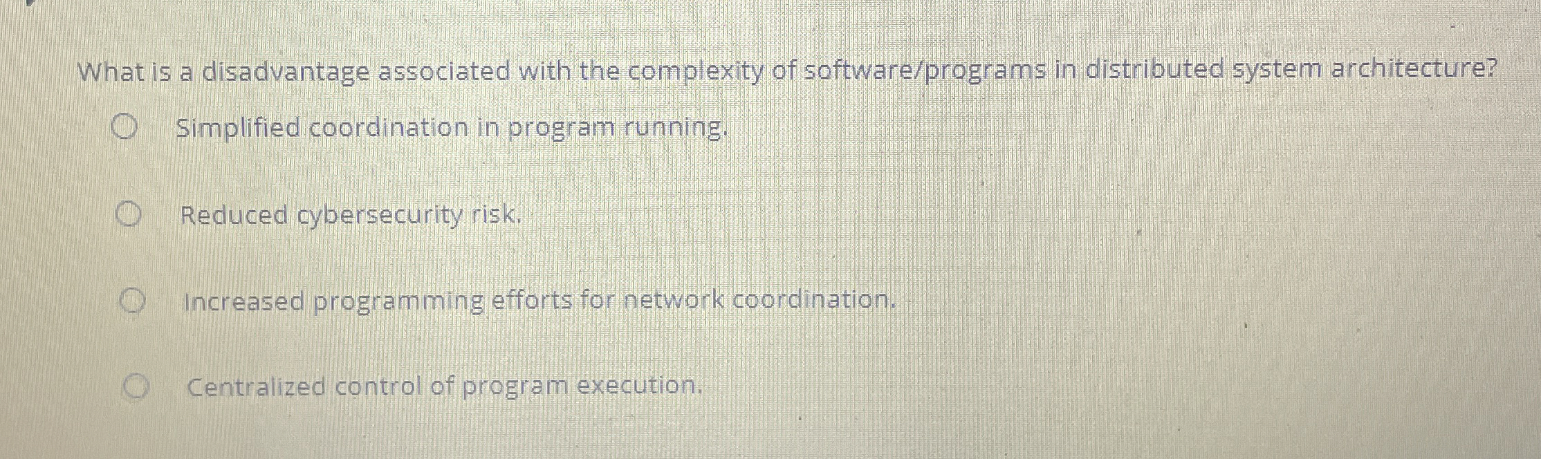 What is a disadvantage associated with the