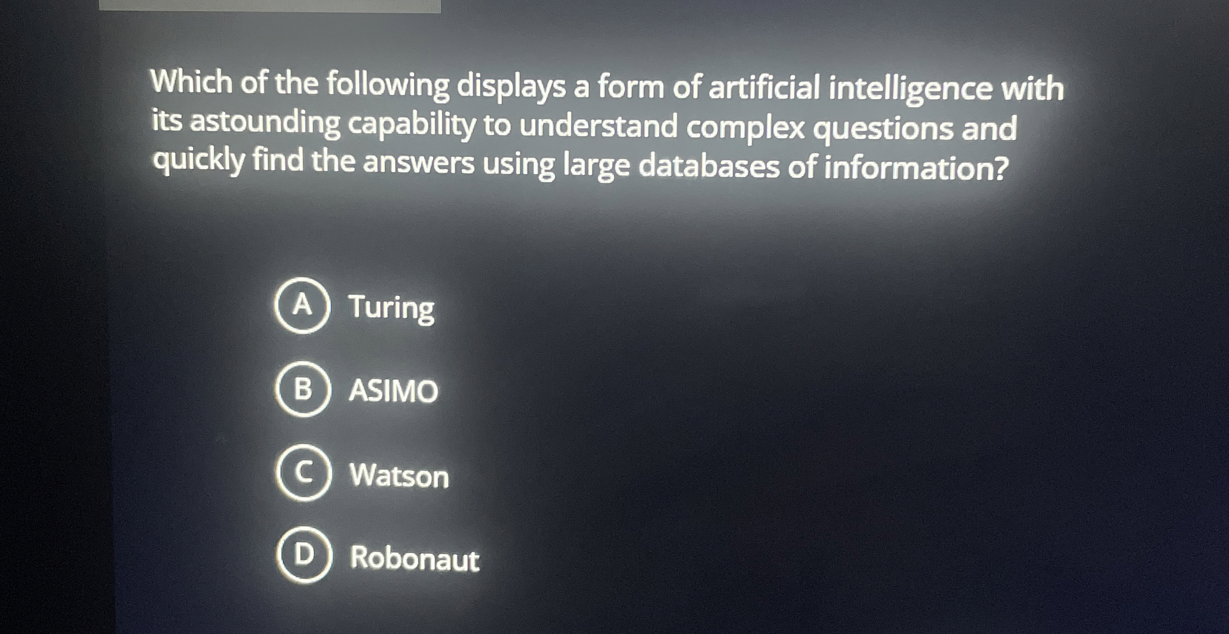 Which of the following displays a form of