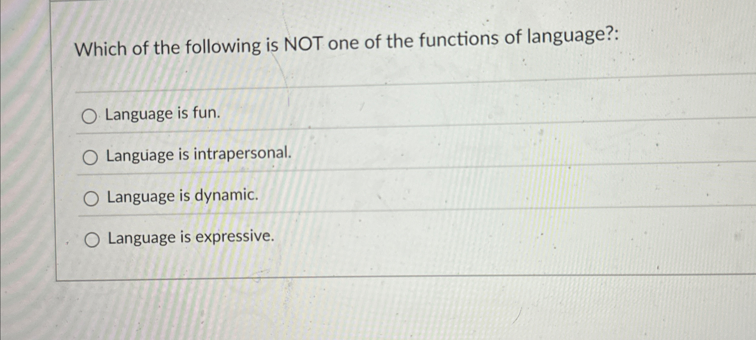 Which of the following is NOT one of the