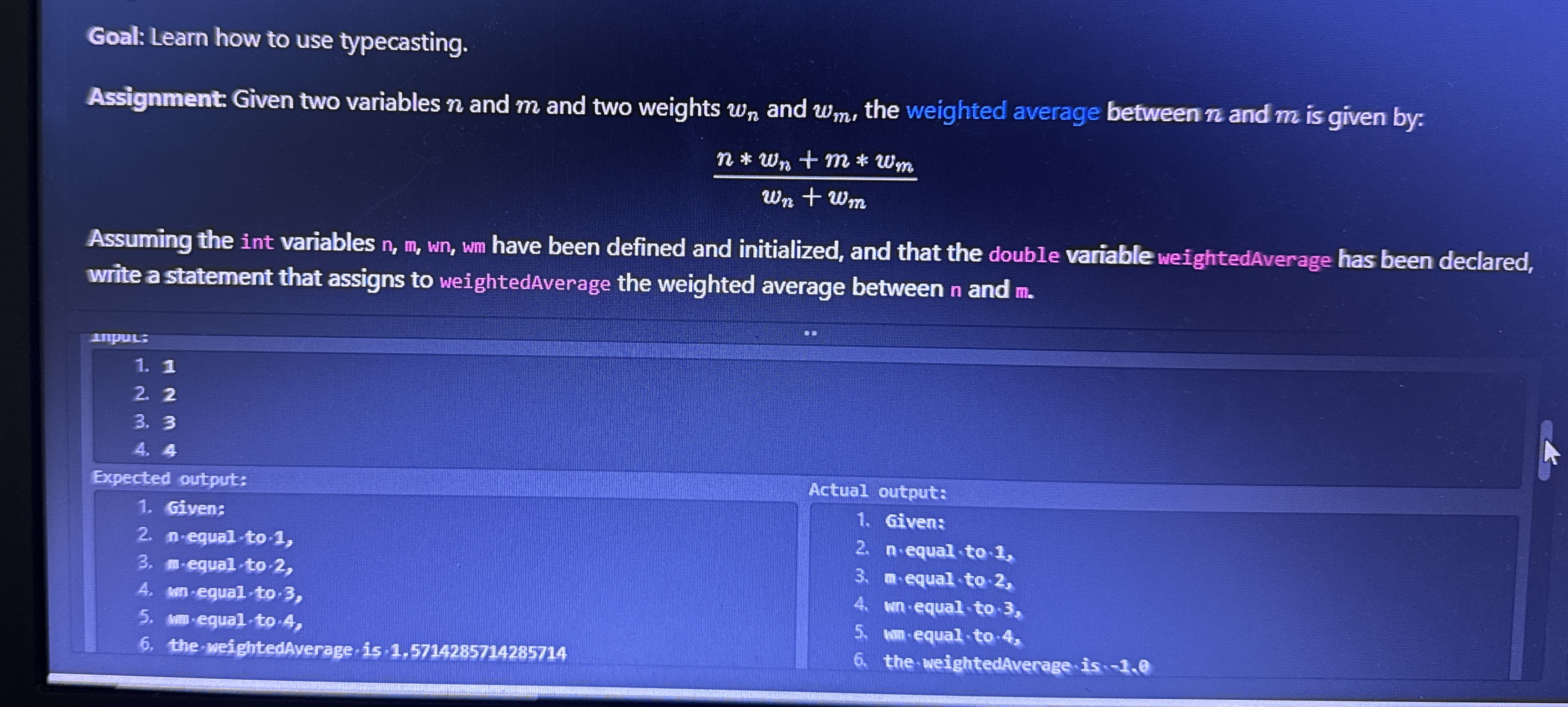 JAVA: Write some code that first takes in input