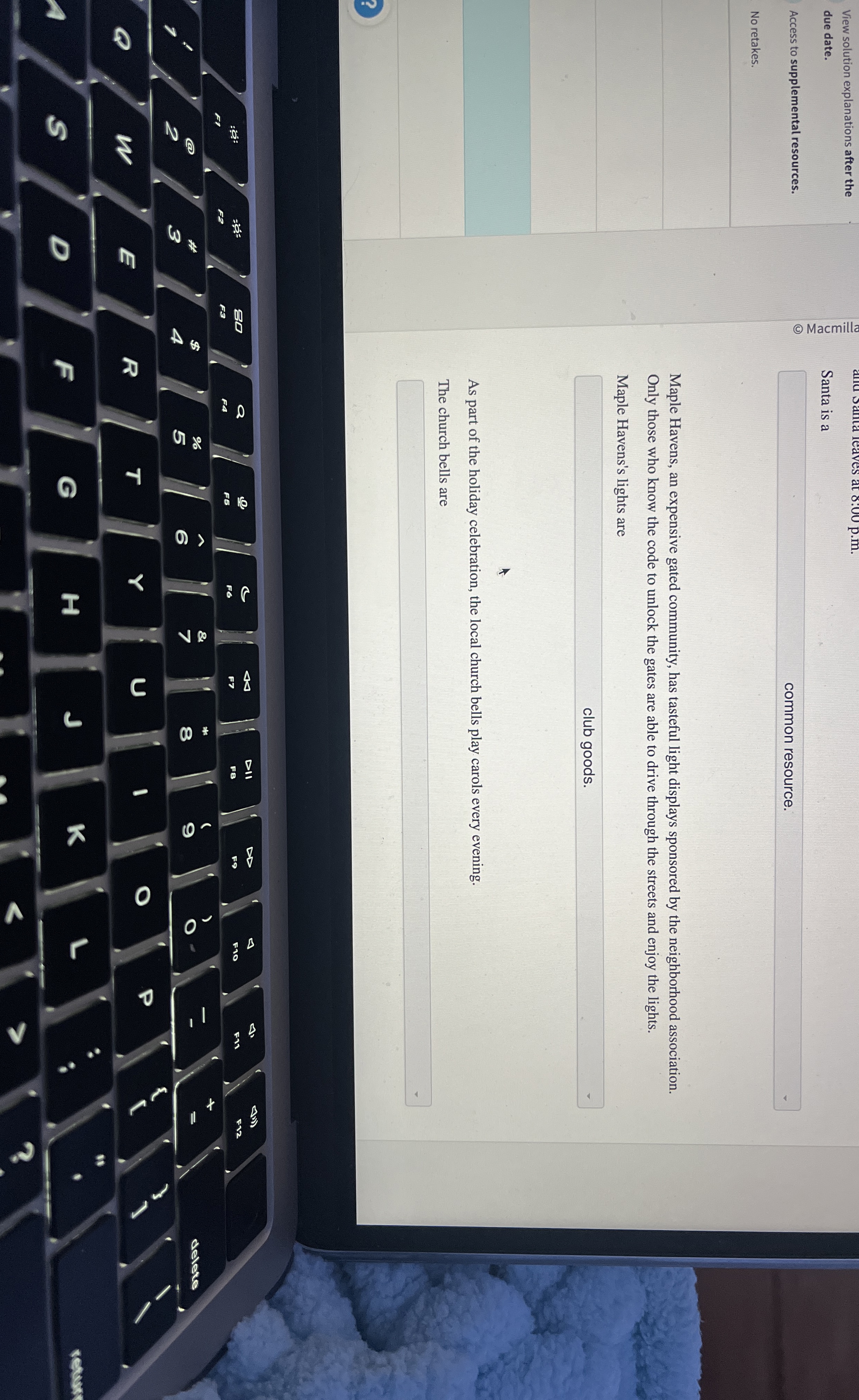 View solution explanations after the due date.