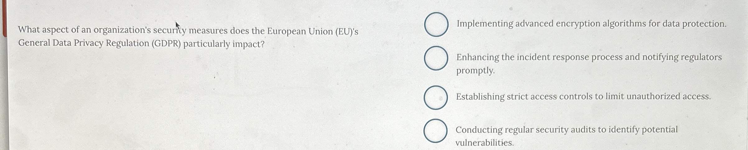 What aspect of an organization's securnity