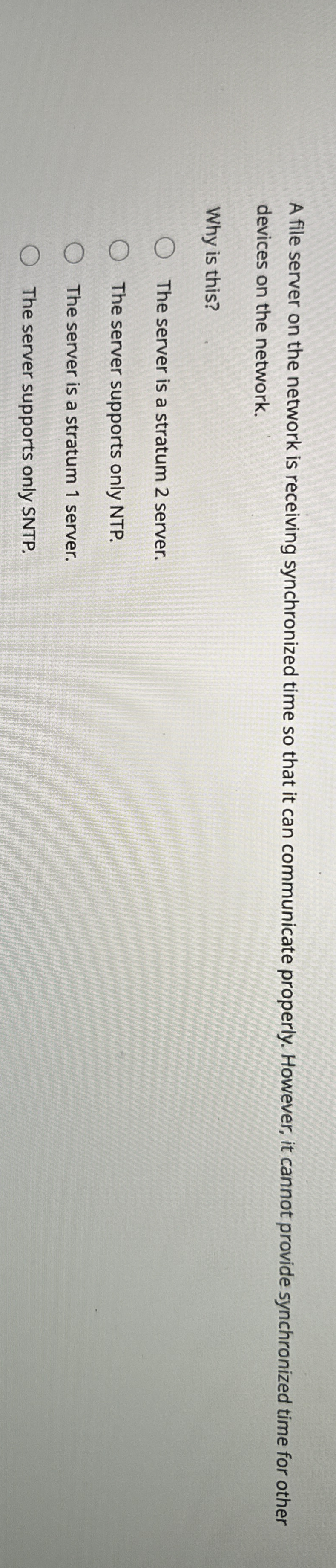 A file server on the network is receiving