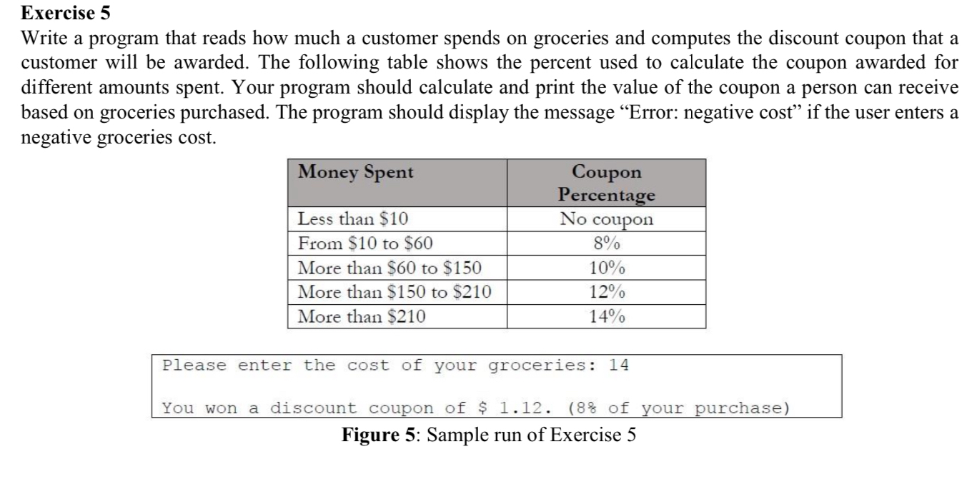 Exercise 5 Write a program ( With flow chart and