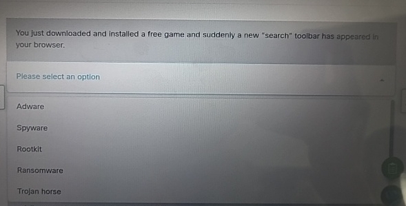 You just downloaded and installed a free game and
