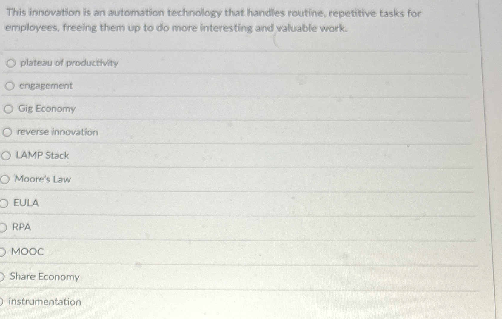This innovation is an automation technology that