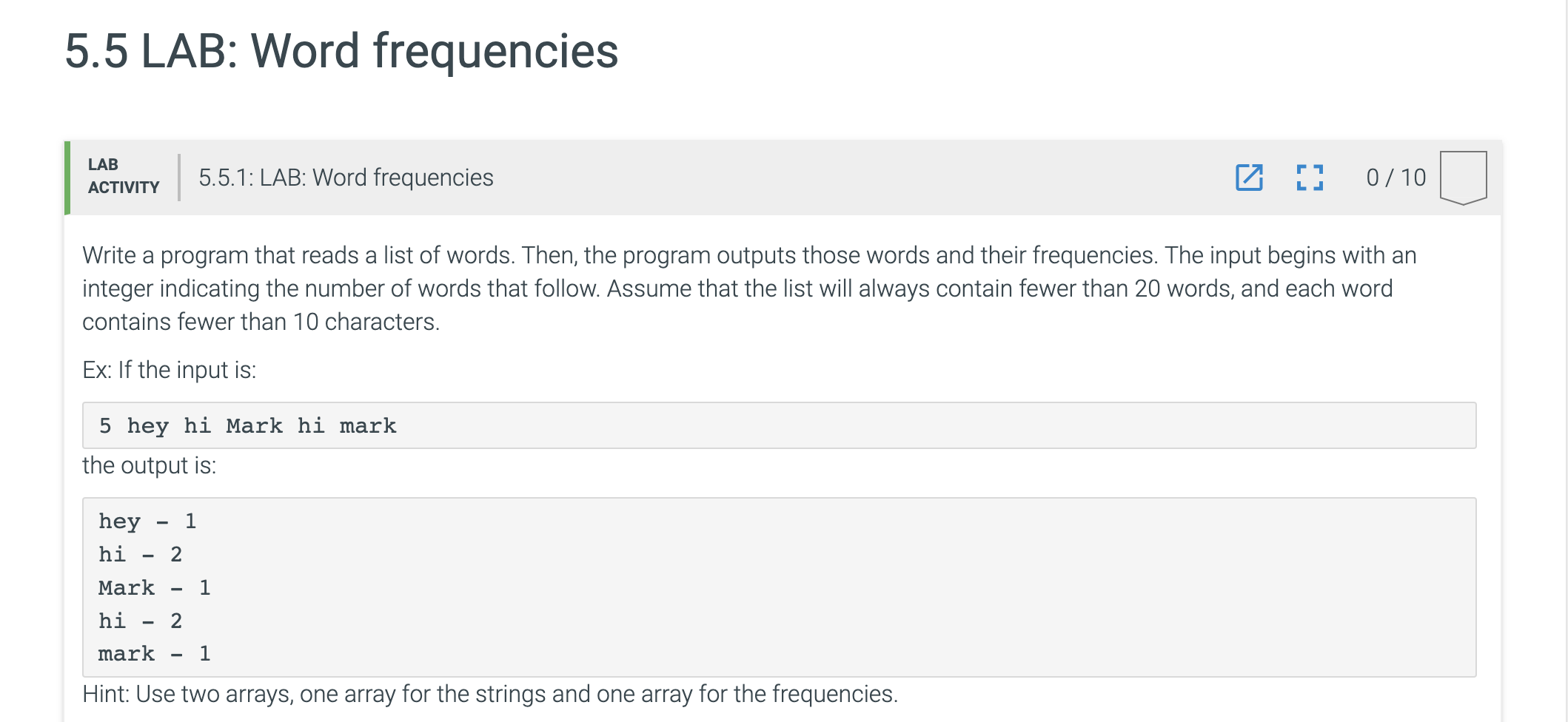 Need in C Write a program that reads a list of