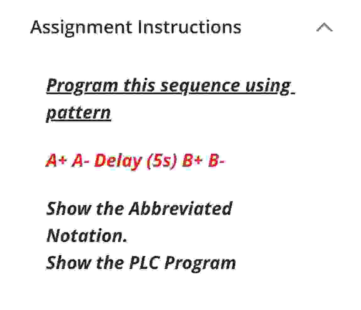 Assignment Instructions Program this sequence